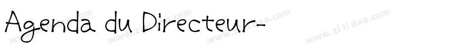 Agenda du Directeur字体转换